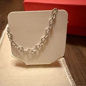 James Avery Connected Hearts 12” Ankle Bracelet